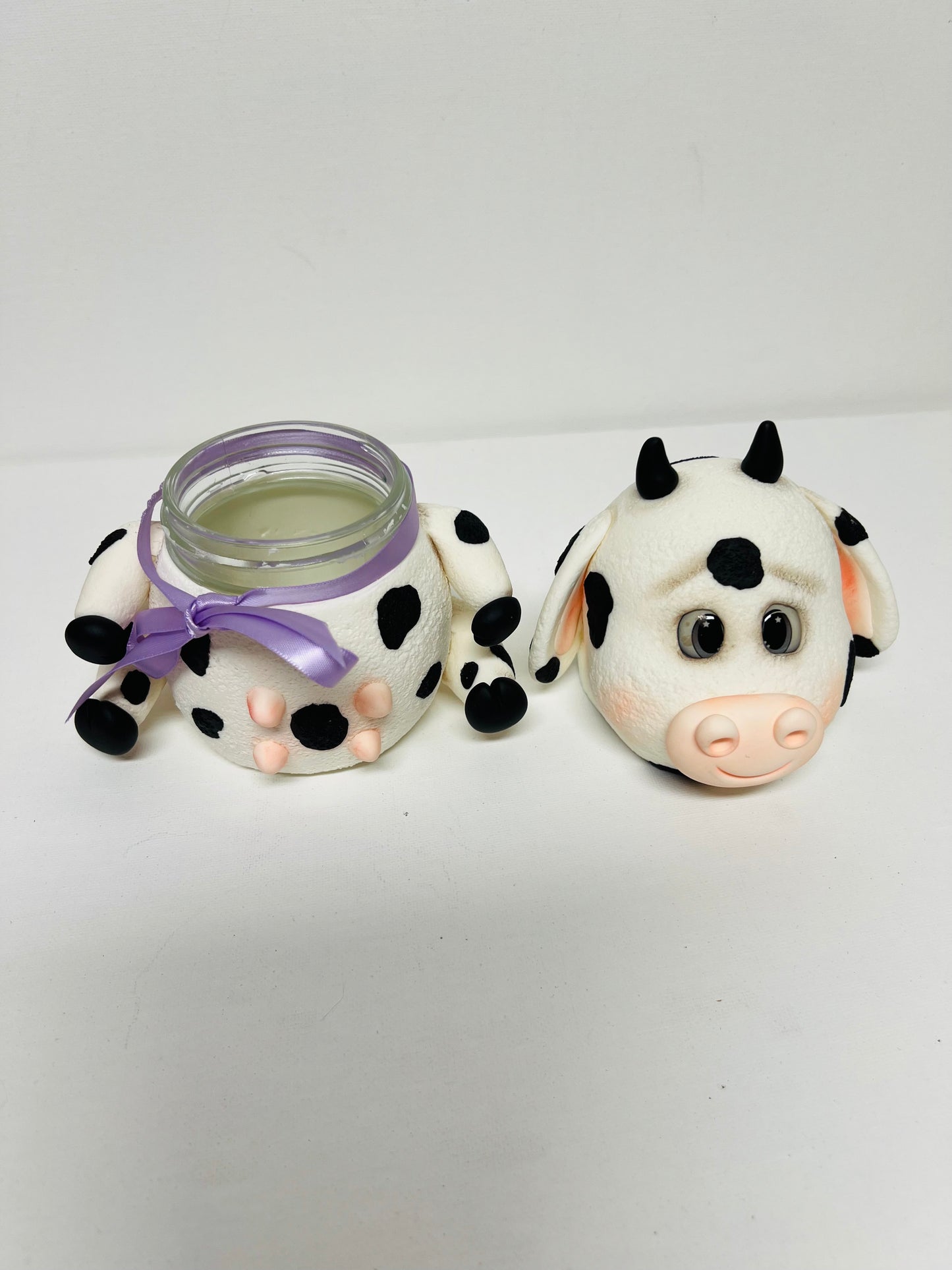 Jars with cows