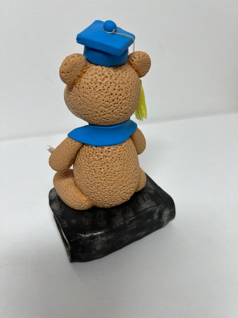 Graduation Bear in cold porcelain.